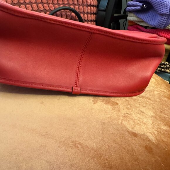 Coach Patricia Saddle Bag Red F88145 - Picture 4 of 9